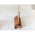 Round shape pine wood menu holder with acrylic board